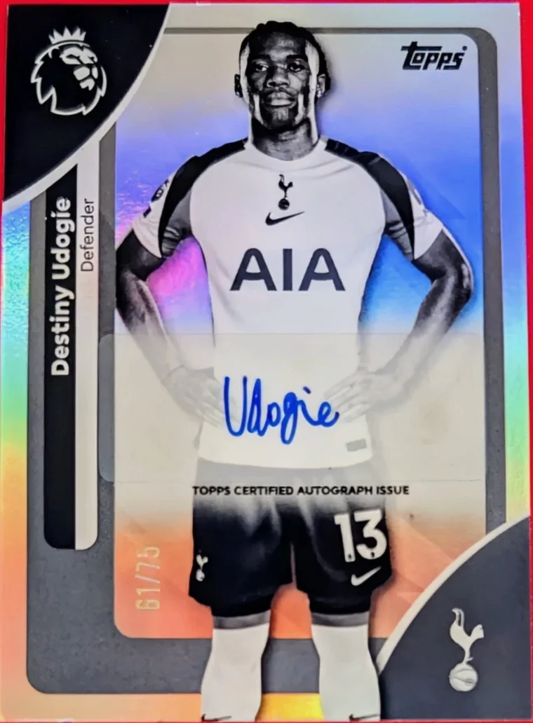 2025-26 Topps Premier League Black & White AUTO / 75